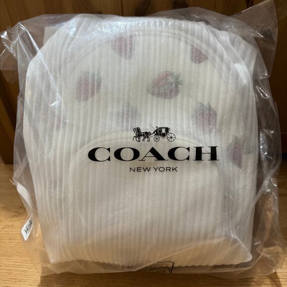 ❤️ Coach Court Backpack With Strawberry Print - Picture 6 of 11